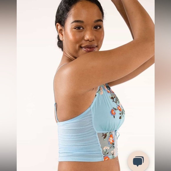 NWT Understance Paloma Wireless Bustier Bra - Aquamarine 32 A/B - Picture 3 of 7